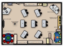 My first project - Classroom made with Floorplanner