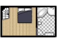 Chalés - 2 piso made with Floorplanner
