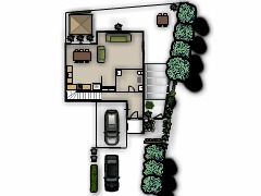My first project - GROUND FLOOR FOR 3D made with Floorplanner