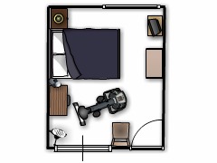 bedroom - design1(copy)(copy) made with Floorplanner