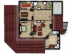 My first project - hiša(copy) made with Floorplanner