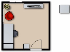 Dennis_Office - First design made with Floorplanner