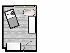 Gregoriuslaan 51 Lexmond - Babykamer Square 1dk made with Floorplanner
