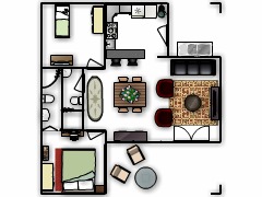 Meu primeiro projeto - Érika made with Floorplanner