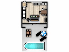 Mijn eerste project - opdr interieurontw made with Floorplanner
