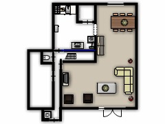 Mijn eerste project - Eerste ontwerp made with Floorplanner