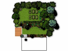 Montagano house - Garden plan made with Floorplanner