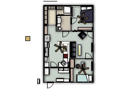 the apartment - garage amended made with Floorplanner