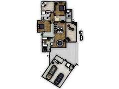 My House (as of 7/10/09) - Living Furniture made with Floorplanner