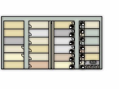Container - small ship layout made with Floorplanner