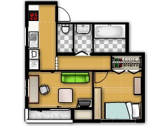 my plan 1 - design05 made with Floorplanner